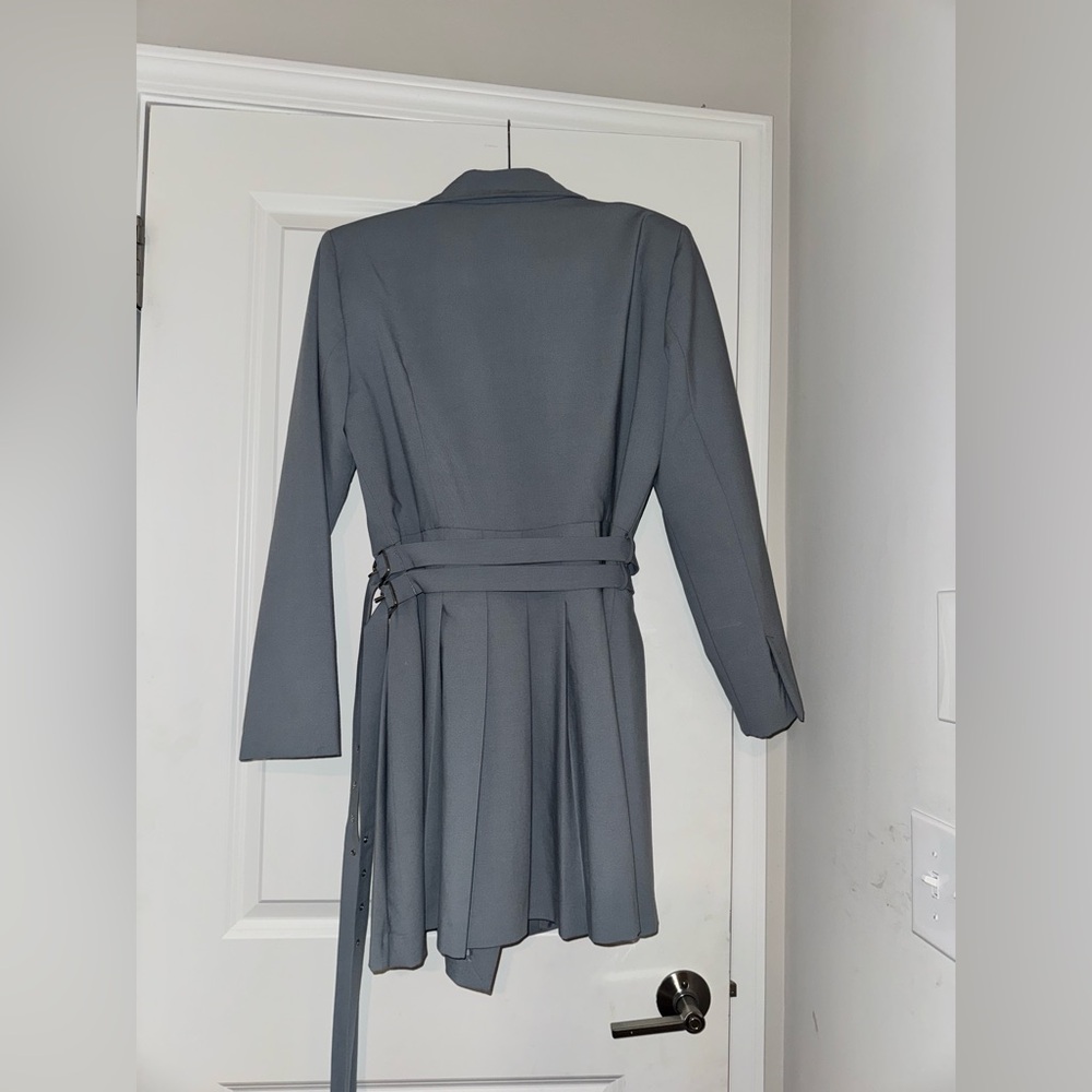 Zara Pleated Blazer Dress - Picture 3 of 4